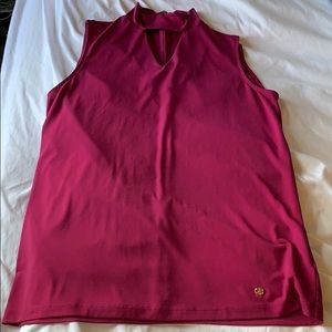 Purple key hole tank top